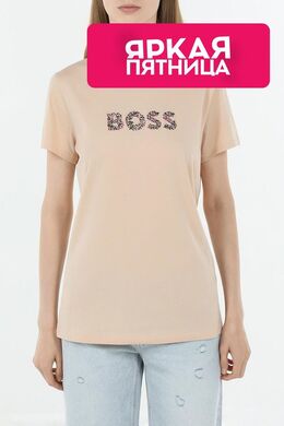 BOSS: Хлопковая футболка 