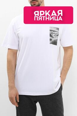 BOSS: Хлопковая футболка 
