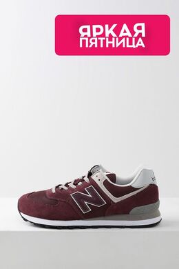 NEW BALANCE: Бордовые кроссовки  574