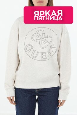Guess: Бежевый свитшот 