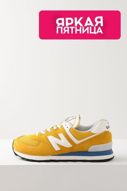 NEW BALANCE: Жёлтые кроссовки  574