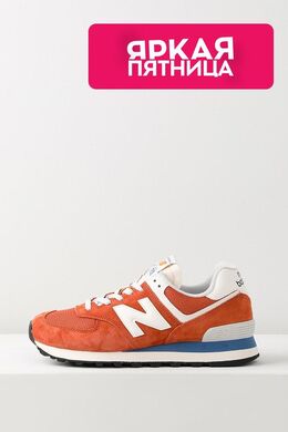 NEW BALANCE: Оранжевые кроссовки  574