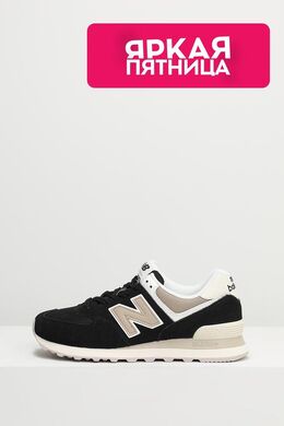 NEW BALANCE: Чёрные кроссовки  574