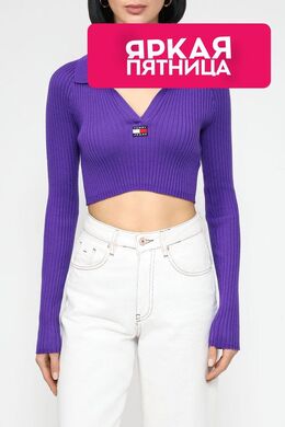 Tommy Jeans: Топ с воротником 