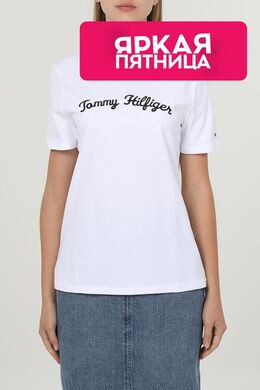 Tommy Hilfiger: Хлопковая футболка 