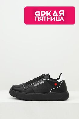Love Moschino: Чёрные кроссовки 