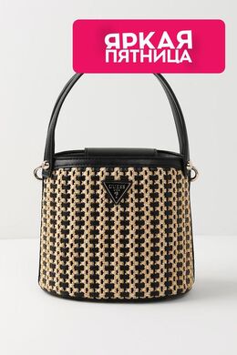 Guess: Бежевая сумка 