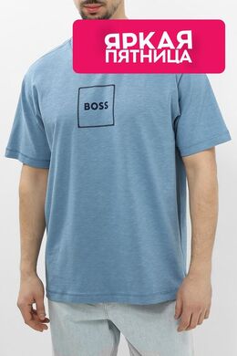 BOSS: Хлопковая футболка 