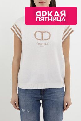 TWINSET: Белый свитер 