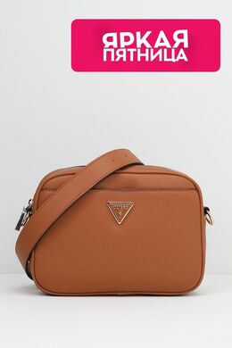 Guess: Коричневая сумка 