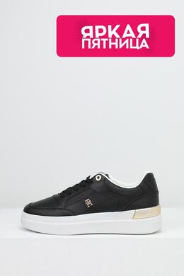 Tommy Hilfiger: Чёрные кроссовки 