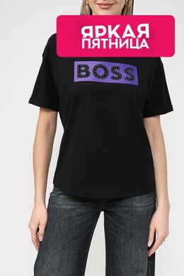 BOSS: Хлопковая футболка 