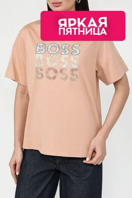 BOSS: Хлопковая футболка 