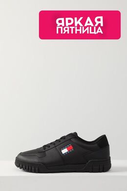 Tommy Hilfiger: Чёрные кеды 