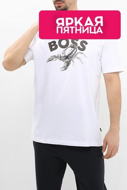 BOSS: Хлопковая футболка 