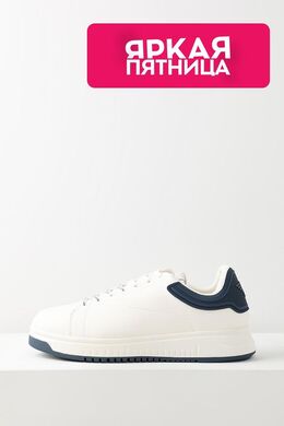 EMPORIO ARMANI: Белые кеды 