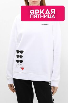 Karl Lagerfeld: Хлопковый свитшот 