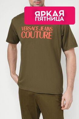 VERSACE JEANS COUTURE: Хлопковая футболка 
