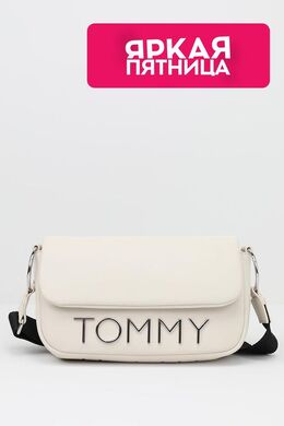 Tommy Hilfiger: Бежевая сумка 