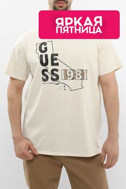 Guess: Хлопковая футболка 