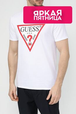 Guess: Хлопковая футболка 
