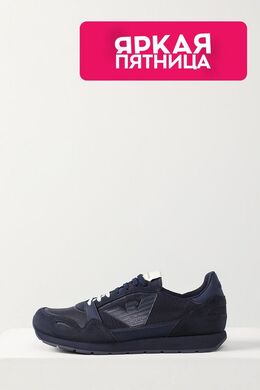 EMPORIO ARMANI: Синие кроссовки 