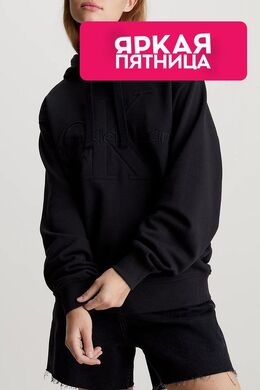 Calvin Klein Jeans: Чёрная толстовка 