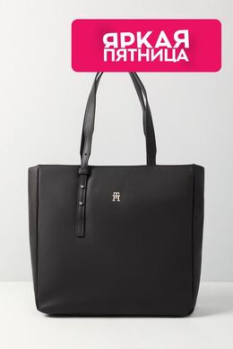 Tommy Hilfiger: Чёрная сумка  Soft
