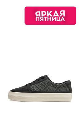 Tommy Hilfiger: Чёрные кеды 