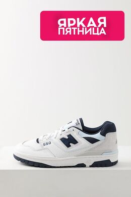 NEW BALANCE: Белые кеды  550