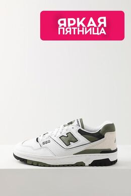 NEW BALANCE: Зелёные кеды  550