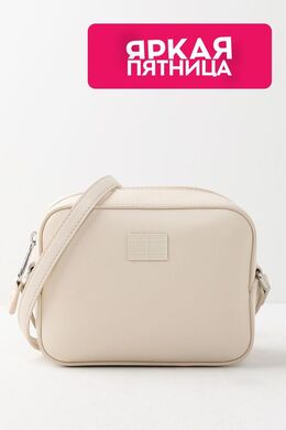 Tommy Hilfiger: Бежевая сумка 