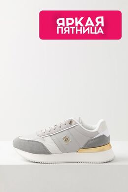 Tommy Hilfiger: Серые кроссовки 
