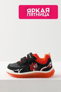 Geox: Чёрные кроссовки 