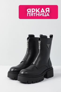 Guess: Чёрные ботинки 