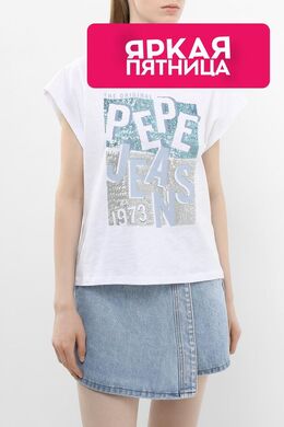 PEPE JEANS: Хлопковая футболка 