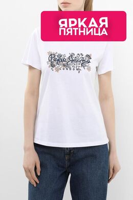 PEPE JEANS: Хлопковая футболка 