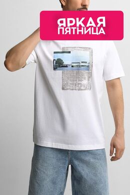 BOSS: Хлопковая футболка 