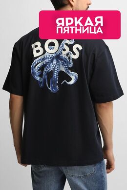 BOSS: Хлопковая футболка 
