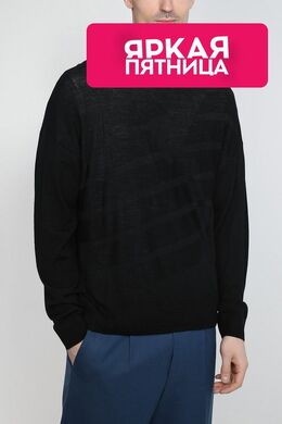 EMPORIO ARMANI: Чёрный свитер 