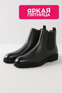BOSS: Чёрные ботинки 