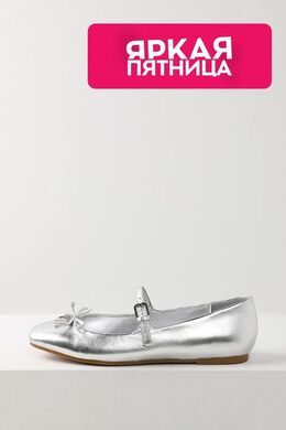 Guess: Серебристые балетки 