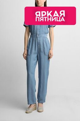 PEPE JEANS: Голубой комбинезон 
