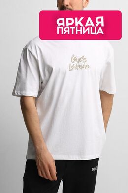 Guess: Хлопковая футболка 