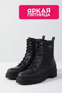 Guess: Чёрные ботинки 