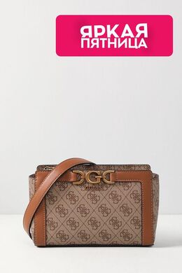 Guess: Коричневая сумка 