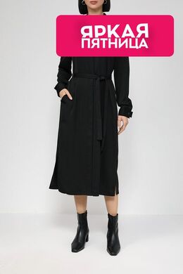 Calvin Klein: Платье с поясом 