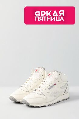 REEBOK: Бежевые кроссовки  Classic Leather