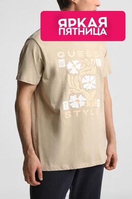 Guess: Хлопковая футболка 