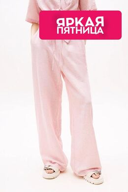 Tommy Jeans: Розовые брюки 